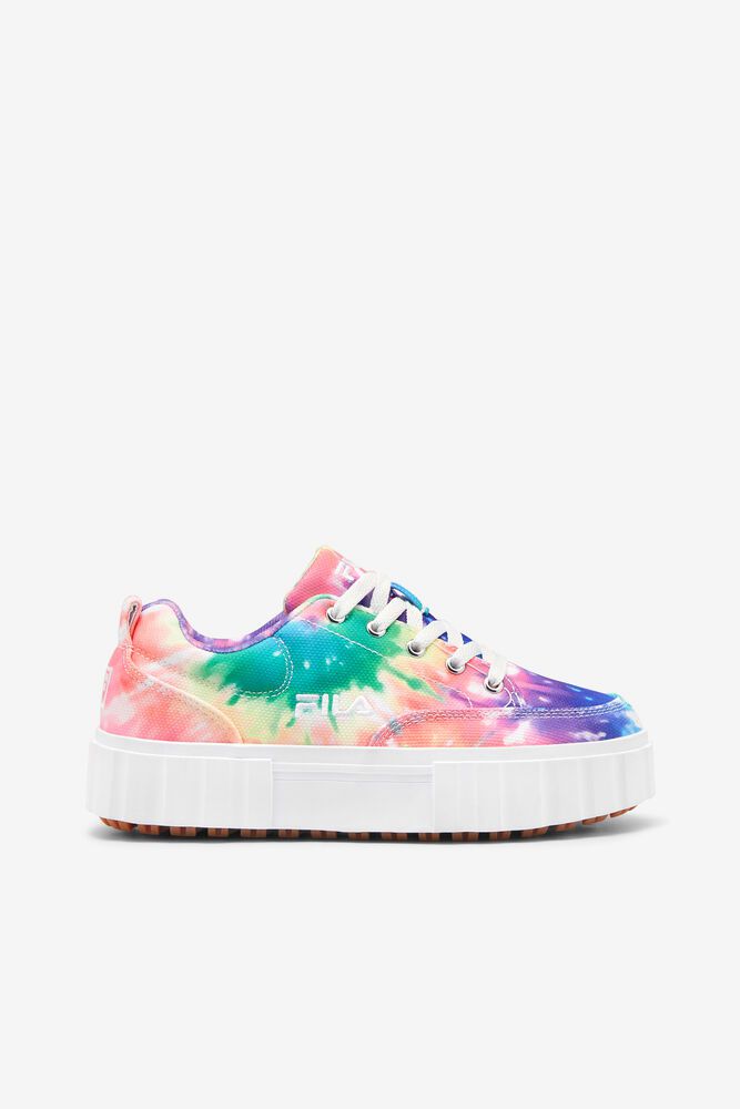 Fila Sandblast Low Tie Dye Multicolor Sneakers Mens - NZ 13504-FEQP